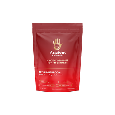 IQ Nootropics Presents: Ancient Extracts Organic Reishi Powder – 60g Premium Mushroom Supplement with 30% Beta-Glucan – Immune Support, Sleep Aid & Stress Relief – Non-GMO & 100% Water Soluble